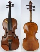 A 19th century violin: the two piece bac