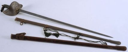 An Edward VII dress sword and Service me