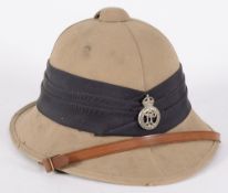 A Palestine Police officers pith helmet: