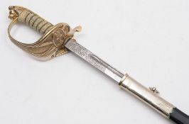 A modern Naval officers dress sword: wit