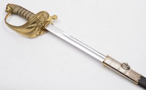 A modern Naval officers dress sword: wit