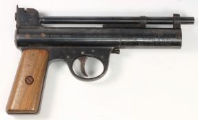 A Webley Pre-War straight grip Mk I .22