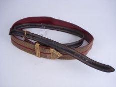 A 19th Century Officer's belt and cross