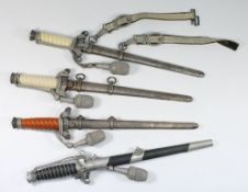 Three German Army daggers and a German C