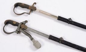 Two German Army Officers swords, one by