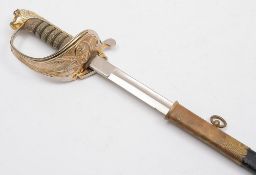 A modern Naval officers dress sword: wit