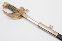 A modern Naval officers dress sword: wit