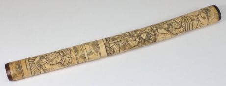 A Japanese Tanto: with 19.5cm. single ed
