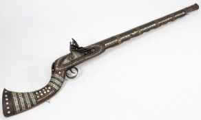 An Indo-Persian mother of pearl inlaid f