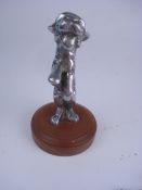 A cast aluminium Scottie dog mascot:, ci