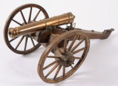 A brass model of a cannon:, the 12 1/2 i