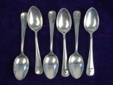 A set of six Third Reich aluminium teasp