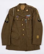 A WWII  US Army Dress jacket:, with mark