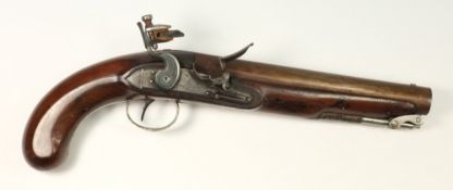 An early 19th century flintlock pistol b