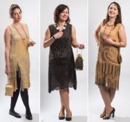 A 1930's flapper dress: the black narrow