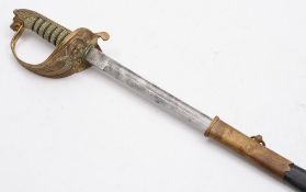 A modern Naval officers dress sword: wit