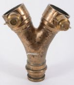 A bronze Y-shaped Dividing Breeching: wi