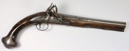 A 19th century flintlock pistol:, the 9