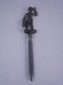 A Burlington Bertie mascot paper knife:,