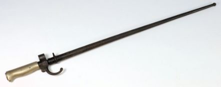 A French chassepot bayonet: with 52cm. T