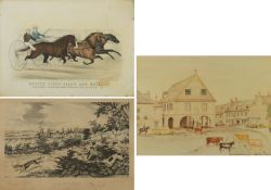 Currier & Ives, a set of  four prints of