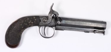 A 19th century boxlock percussion cap pi