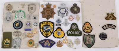 A collection of assorted Police cloth a