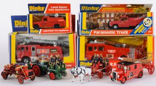 Dinky and M.O.Y., fire fighting vehicles