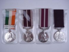 A King's South Africa Medal with two cla
