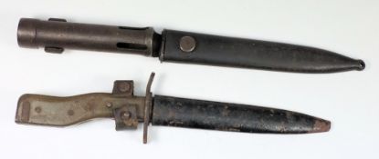 An Argentine FN FAL bayonet and a German