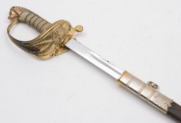 A modern Naval officers dress sword: wit