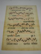 CHOIR BOOK : manuscript on vellum on bot