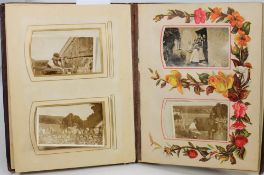 An empty cabinet photographs album with