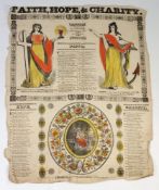 BROADSIDES - A group of five hand -tinte