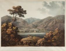 LAKE DISTRICT: a pair of hand coloured a