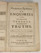 BROWNE, Thomas - Pseudodoxia Epidemica,: