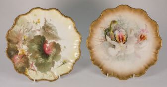 Two Doulton Burslem cabinet plates: of c