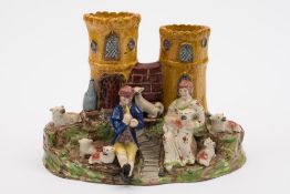 A Staffordshire pearl glazed earthenware