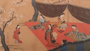 A Japanese wood block print: depicting G