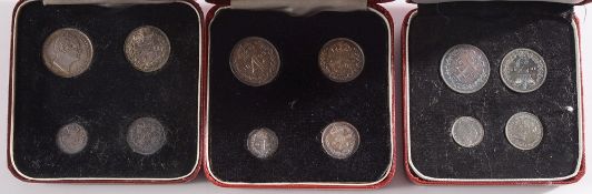 A William IV Maundy set: 1837, two Victo