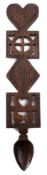 A 19th century Welsh treen love spoon: w