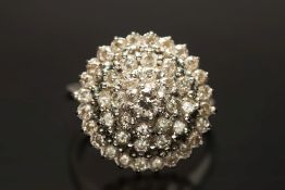 An 18ct white gold and diamond mounted c