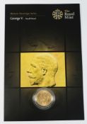 A George V sovereign 1931: in plastic ca