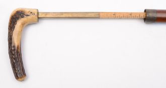 A novelty malacca walking stick by Callo