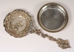 A Victorian silver straining spoon, Ches