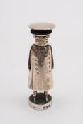 An Edward VII silver novelty salt, Chest