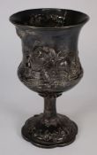 A Victorian silver goblet, maker AGP, Lo