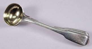 A pair of George III silver fiddle patte