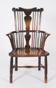 An early 19th Century elm and fruitwood