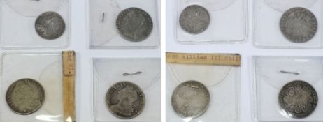 A William III shilling: 1696, first bust